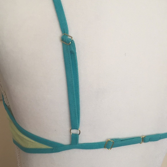 Bralette green and yellow - Picture 4 of 8